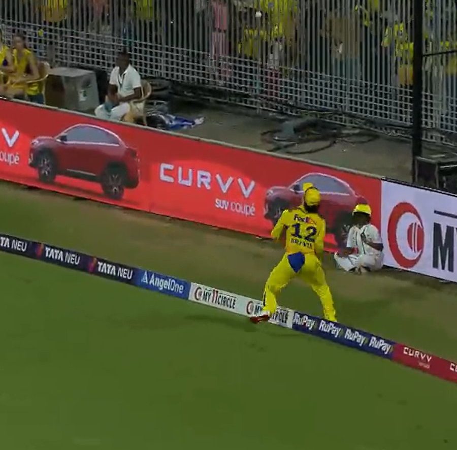 Watch: Dewald Brevis complete a spectacular boundary catch