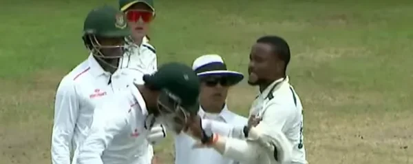 Watch: SA-Emerging cricketer clash with Bangladesh cricketer