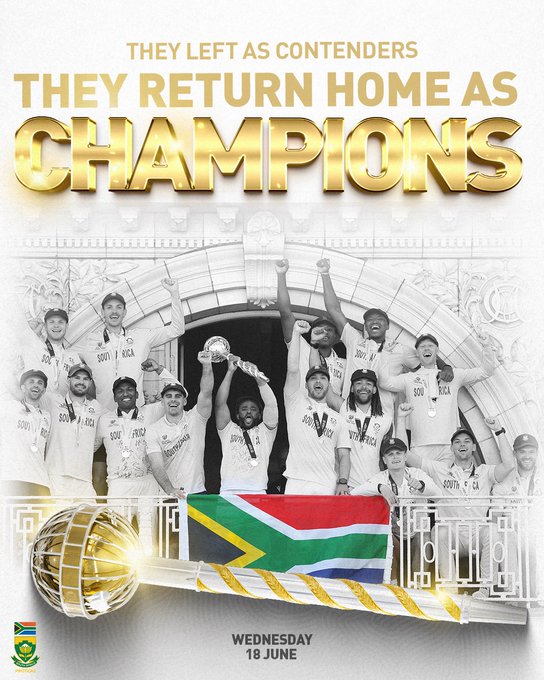 Watch: Proteas’ homecoming live